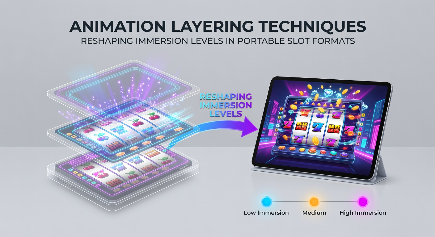 Mobile Slot-Oberfläche mit detaillierten Layering-Effekten während einer Bonussequenz
